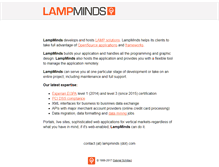 Tablet Screenshot of lampminds.com